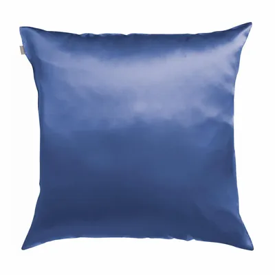 Bed linens - Ashley Silk Pillowcase Cobalt 65 X 65 - MAISON VIVARAISE - SDE VIVARAISE WINKLER