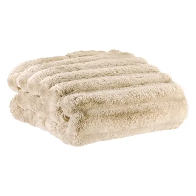 Throw blankets - Maxi throw Astrid Naturel 180 X 220 - MAISON VIVARAISE - SDE VIVARAISE WINKLER