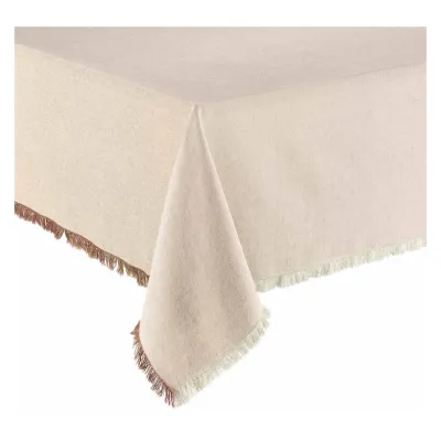 Nappes - Nappe recyclée Kalea Naturel/Tabac 170 x 170 - MAISON VIVARAISE - SDE VIVARAISE WINKLER