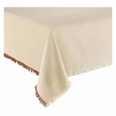 Table cloths - Recycled tablecloth Kalea Naturel/Rouille 170 X 250 - MAISON VIVARAISE - SDE VIVARAISE WINKLER