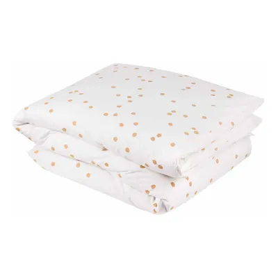 Linge de lit - Housse de couette Odette Milk/Bronze 140 x 200 - LA CERISE SUR LE GATEAU