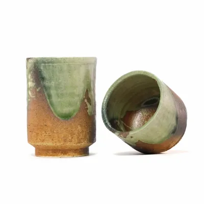 Mugs - Shigaraki-yaki Ceramic Cup Scarlet - ASEMI CO.