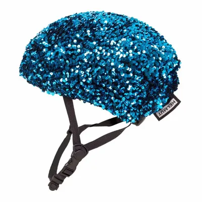 Chapeaux - Couvre-casque Big Sequins Bleu Électrique – Adulte - HELMUT COVER