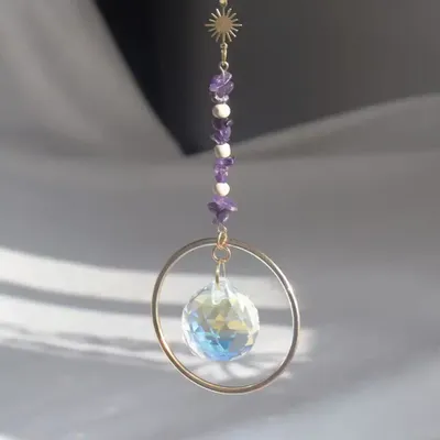 Objets design - Attrape-soleil Astra Améthyste - MANDALASHOP