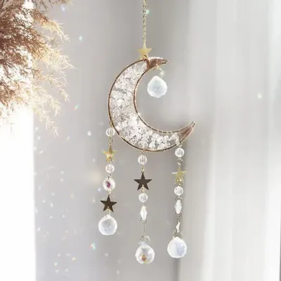 Design objects - Crystal Moon suncatcher - MANDALASHOP