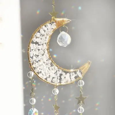 Design objects - Crystal Moon suncatcher - MANDALASHOP
