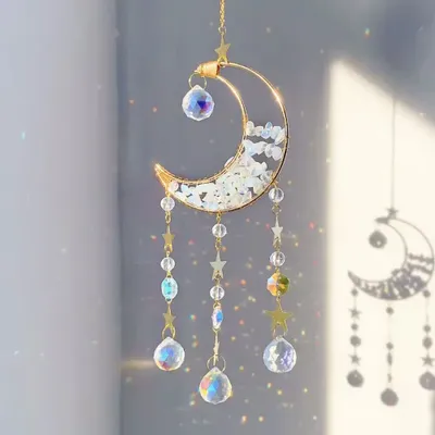 Gifts - Mystic Moon Opalite Suncatcher - MANDALASHOP