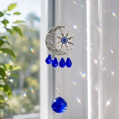 Gifts - Blue evil eye Suncatcher - MANDALASHOP