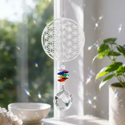 Gifts - Flower of Life Suncatcher - MANDALASHOP