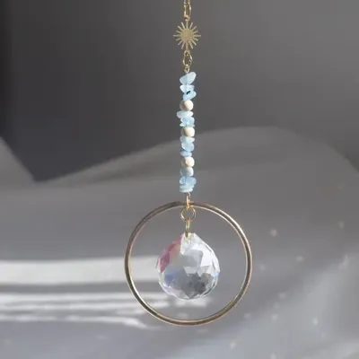 Design objects - Attrape-soleil Astra Aigue-marine - MANDALASHOP