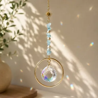 Design objects - Attrape-soleil Astra Aigue-marine - MANDALASHOP