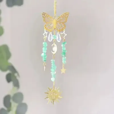 Cadeaux - Attrape-soleil Papillon Soluna Aventurine - MANDALASHOP