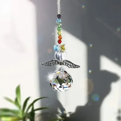 Gifts - Angel wings crystal Suncatcher - MANDALASHOP