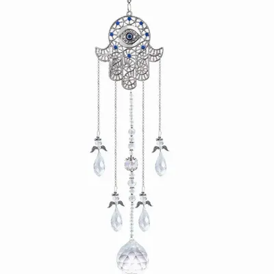 Gifts - Fatima hand crystal Suncatcher - MANDALASHOP
