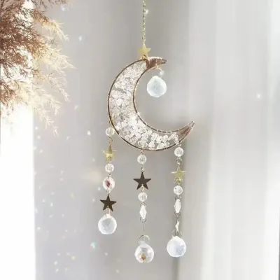 Cadeaux - Attrape-soleil Lune de Cristal - MANDALASHOP