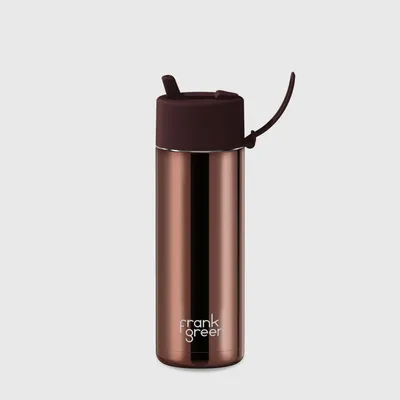 Tasses et mugs - Chrome Reusable Bottle with Flip Straw Lid 20oz/595ml - FRANK GREEN LIMITED