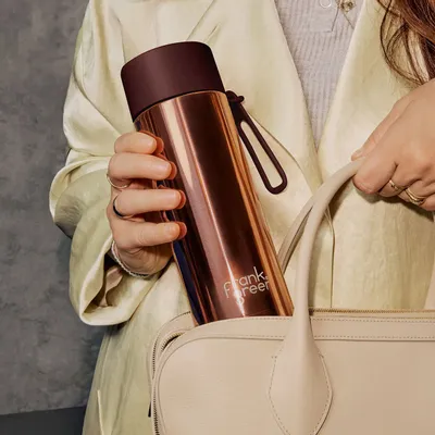Tasses et mugs - Chrome Reusable Bottle with Flip Straw Lid 20oz/595ml - FRANK GREEN LIMITED