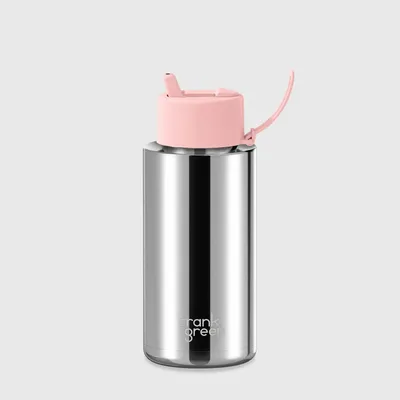 Tasses et mugs - Chrome Reusable Bottle with Flip Straw Lid 34oz/1L - FRANK GREEN LIMITED