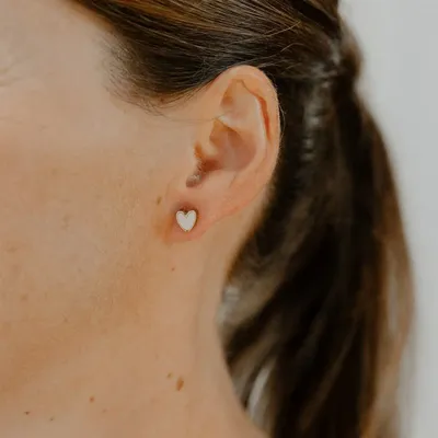 Boucles d'oreilles en bois - Cœurs - LES PETITES HIRONDELLES