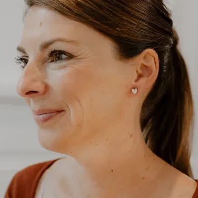 Boucles d'oreilles en bois - Cœurs - LES PETITES HIRONDELLES