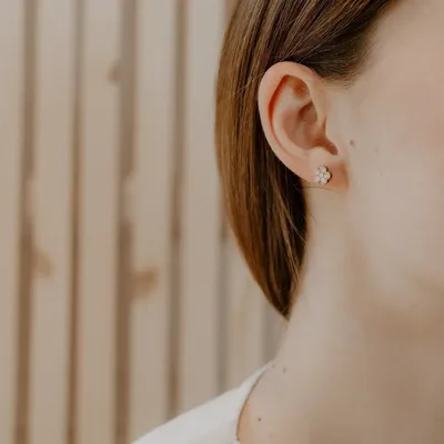 Boucles d'oreilles en bois - Fleurs - LES PETITES HIRONDELLES