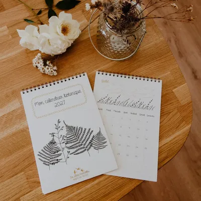 Papeterie bureau - Calendrier Botanique 2027 - LES PETITES HIRONDELLES