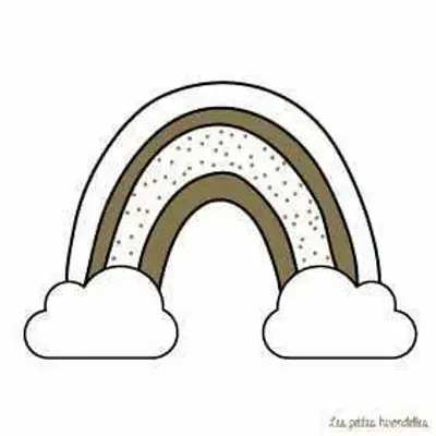 Papeterie bureau - Carte & enveloppe - Arc-en-ciel - LES PETITES HIRONDELLES