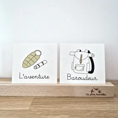 Papeterie bureau - Carte & enveloppe - Baroudeur - LES PETITES HIRONDELLES