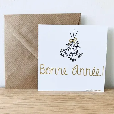 Papeterie bureau - Carte & enveloppe - Bonne année - LES PETITES HIRONDELLES