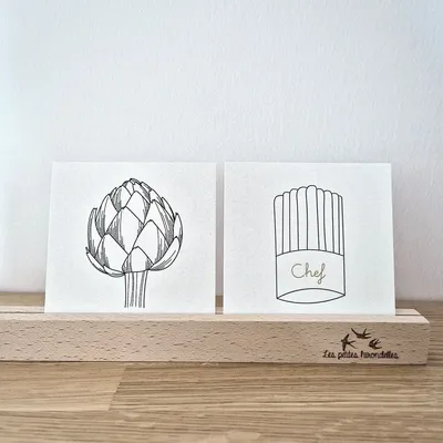 Papeterie bureau - Carte & enveloppe - Chef - LES PETITES HIRONDELLES