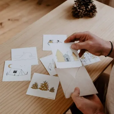 Stationery - Card & envelope - Cabin - LES PETITES HIRONDELLES