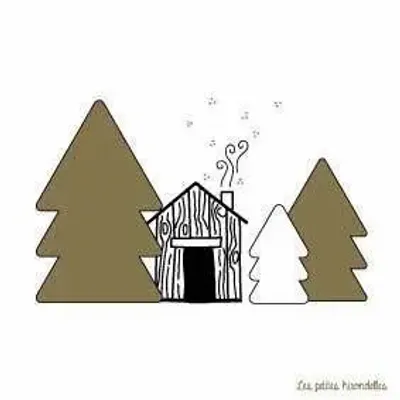 Papeterie bureau - Carte & enveloppe - Cabane - LES PETITES HIRONDELLES