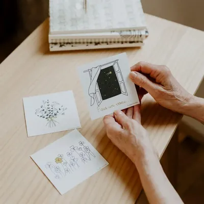 Papeterie bureau - Carte & enveloppe - Fais un vœu - LES PETITES HIRONDELLES