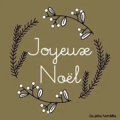 Papeterie bureau - Carte & enveloppe - Joyeux Noël Doré - LES PETITES HIRONDELLES