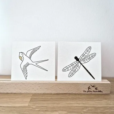 Papeterie bureau - Carte & enveloppe - L'hirondelle - LES PETITES HIRONDELLES