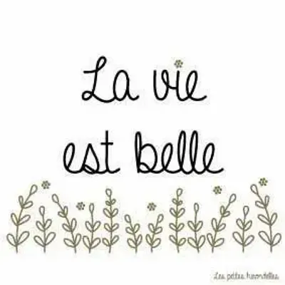 Papeterie bureau - Carte & enveloppe - La vie est belle - LES PETITES HIRONDELLES