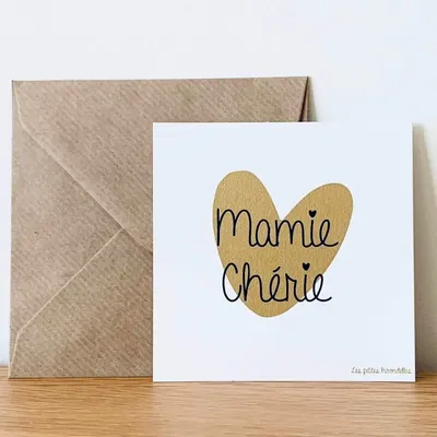 Papeterie bureau - Carte & enveloppe - Mamie chérie - LES PETITES HIRONDELLES