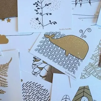 Papeterie bureau - Carte & enveloppe - Raton-laveur - LES PETITES HIRONDELLES