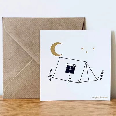 Papeterie bureau - Carte & enveloppe - Tente - LES PETITES HIRONDELLES