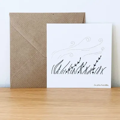 Papeterie bureau - Carte & enveloppe - Zéphir - LES PETITES HIRONDELLES
