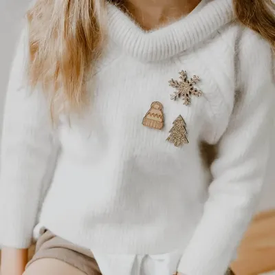 Wooden pin's - Beanie - LES PETITES HIRONDELLES