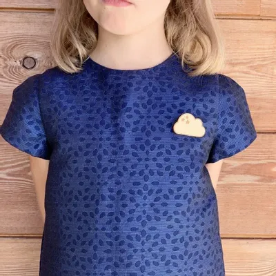 Pin's en bois - Nuage - LES PETITES HIRONDELLES