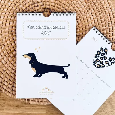 Papeterie bureau - Calendrier Poétique 2027 - LES PETITES HIRONDELLES