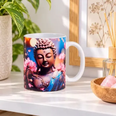 Cadeaux - Mug la gr‚ce du Bouddha - MANDALASHOP