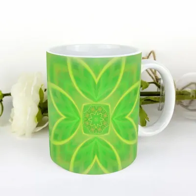 Gifts - Mug Mandala of Lightness (green) - MANDALASHOP