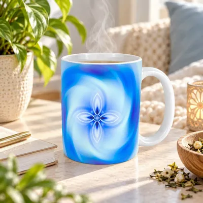 Gifts - Mug Mandala of Will (blue) - MANDALASHOP