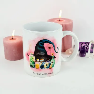 Gifts - Witch mug Potions Vibes Only - MANDALASHOP