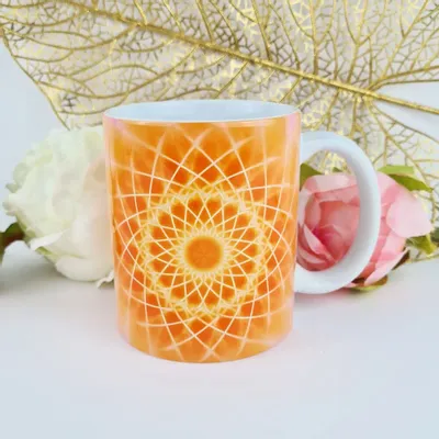 Cadeaux - Mug Mandala du bonheur qui naît de l'intelligence inspirée - MANDALASHOP