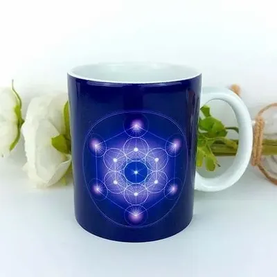 Cadeaux - Mug Cube de Métatron indigo - MANDALASHOP