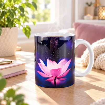 Cadeaux - Mug Fleur de Lotus étincelles - MANDALASHOP